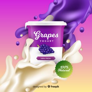Grapes Yogurt Big tin