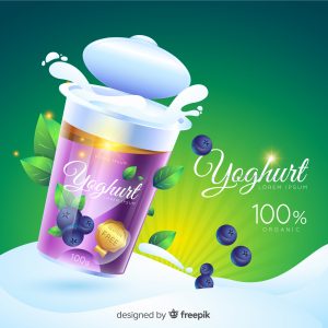 Grape yoghurt