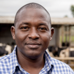 peter mwangi a dairy farmer giving testimonial